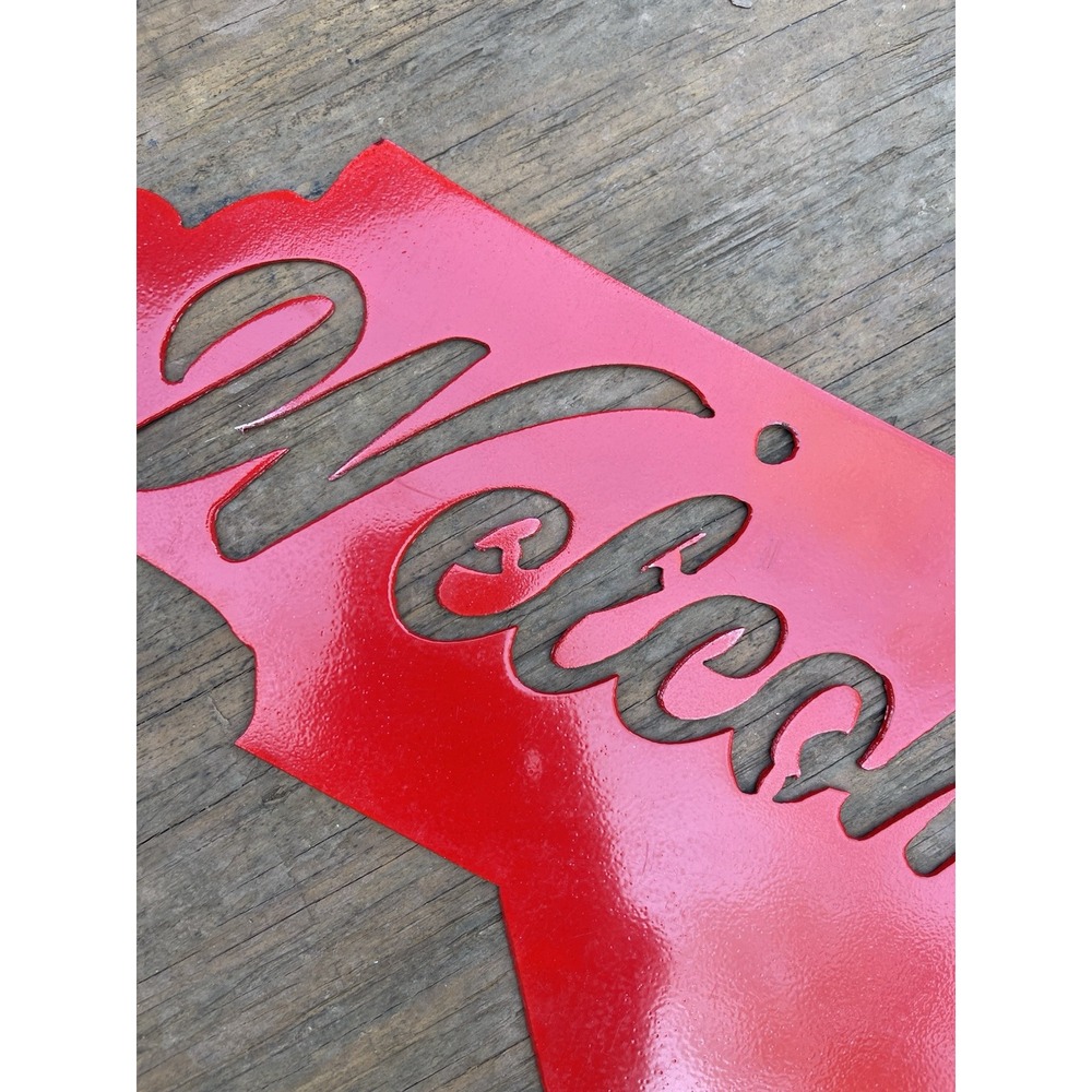 Metal State‎ Sign State Of North Carolina Powder Coated Welcome Hanging Sign